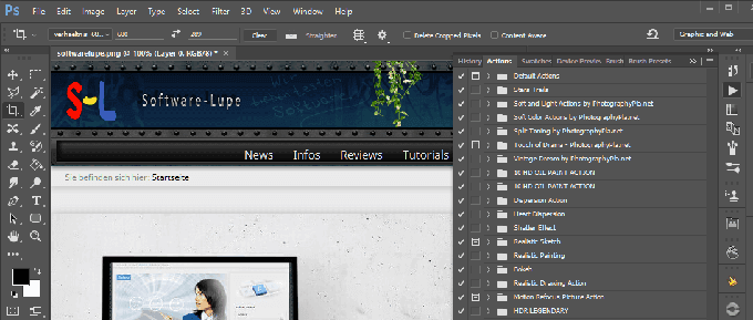 Photoshop auf Englisch