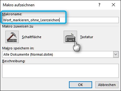 Wort Ohne Nachfolgendes Leerzeichen Markieren Software Lupe